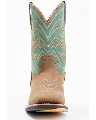 Pre-owned Dan Post Men's Arrowhead Western Performance Boot - Broad Square Toe - Dp6012 In Brown