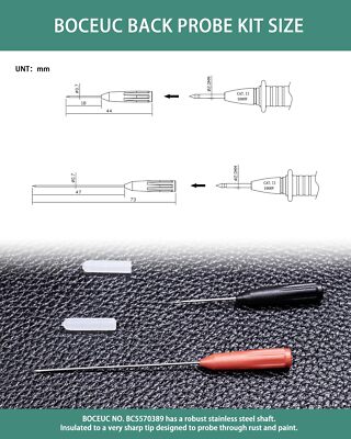 Electrical Back Probe Needles 8pcs Back Probe Kit Automotive For Instrument Part