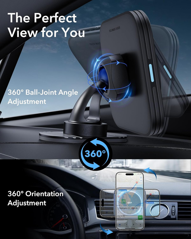 for MagSafe Car Mount Charger[15W Fast Charging], Air Vent Dashboard Magnetic Ph