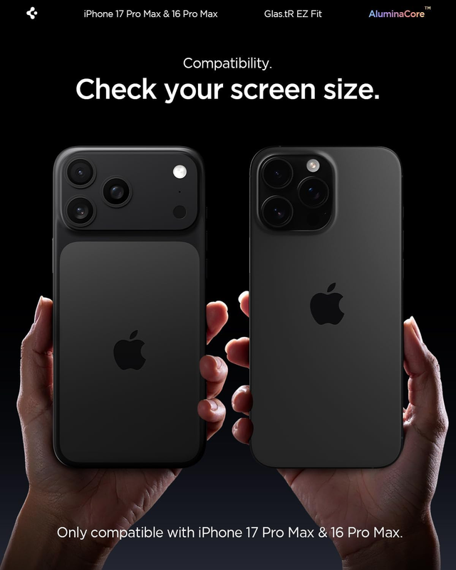 AluminaCore Tempered Glass Screen Protector [Glas.tR EZ Fit] designed for iPhone