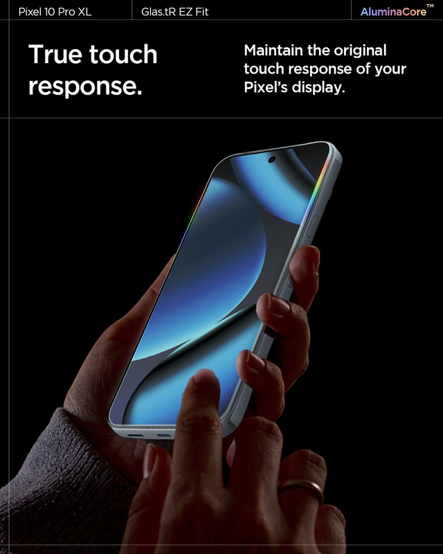 AluminaCore Tempered Glass Screen Protector [GlasTR EZ FIT] designed for Pixel 1