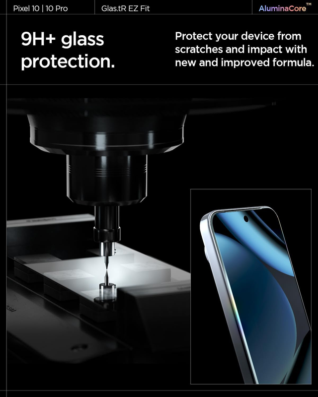 AluminaCore Tempered Glass Screen Protector [GlasTR EZ FIT] designed for Pixel 1