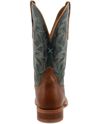 Pre-owned Twisted X Men's Rancher Western Boot - Broad Square Toe - Mral027 In Brown