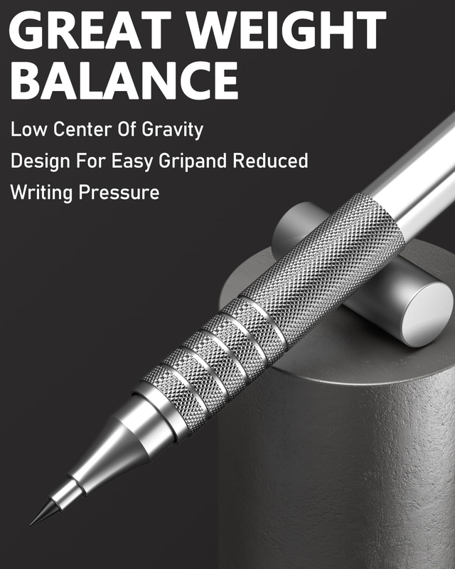 Nicpro 35PCS Metal Mechanical Pencils Set, Art Drafting Pencil 0.5, 0.7, 0.9 Mm 