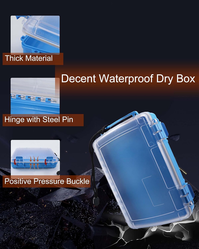 Waterproof Dry Box Watertight Storage Box Waterproof Drybox for Kayak & Boat Wat