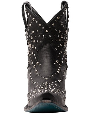 Pre-owned Lane Women's Sparks Fly Western Booties - Snip Toe Black 5 1/2 M