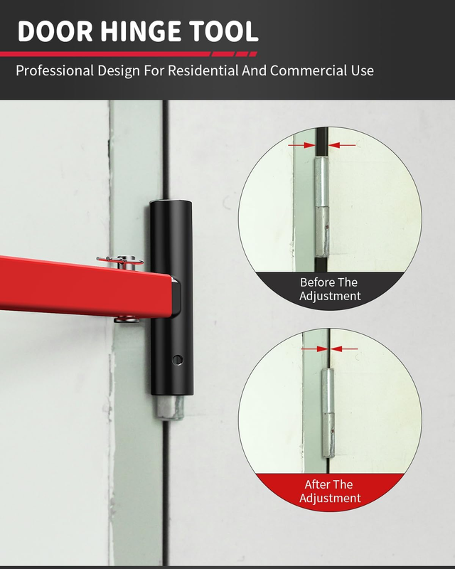 4 in 1 Door Hinge Adjustment Tool, Multi-Size Heavy Duty Hinge Bender Tool with