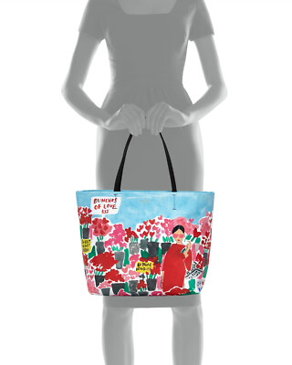 Original Packaging NWT Kate Spade 2018 Be Mine Rose Market Tote HALLIE Tote Bag