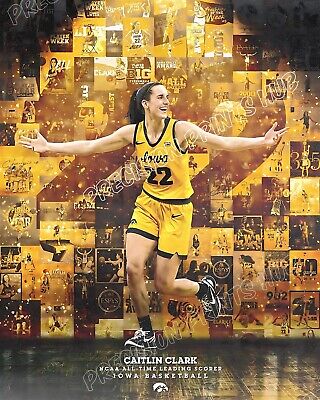 8X10 Poster 2024 Iowa Hawkeyes Caitlin Clark ALL TIME SCORING Women's Basketball