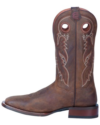 Pre-owned Dan Post Men's Abram Western Performance Boot - Broad Square Toe - Dp4562 In Brown