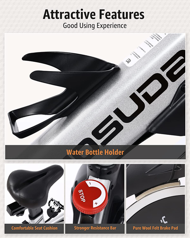 YOSUDA Indoor Cycling Bike/Magnetc Stationary Bike - Cycle Bike with Ipad Mount