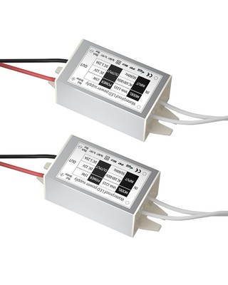 12 Volt LED Power Supply, 15W DC 12V Waterproof IP67 LED Driver Transformer, ...