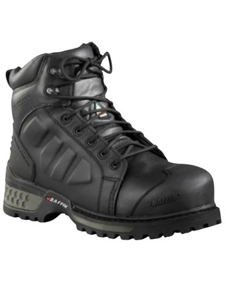 Pre-owned Baffin Men's Monster 6" (stp) Waterproof Work Boot Composite Toe - Mnst-mp02 In Black