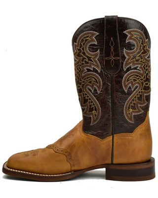 Pre-owned Dan Post Men's Rio Arriba Performance Western Boot - Broad Square Toe - Dp4915 In Brown