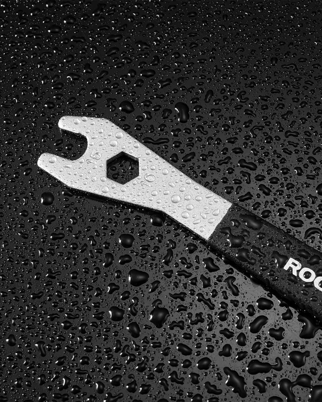 15Mm Black Metal Pedal Wrench with Extra Long Handle for Bike Removal and Instal