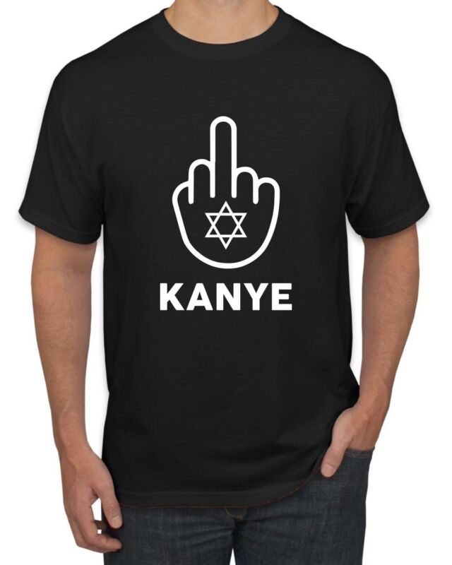 F Kanye Middle Finger Jewish Star Viral Trending Meme Men
