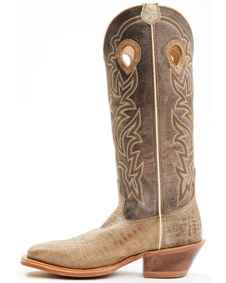 Pre-owned Twisted X Men's Buckaroo Western Boot - Broad Square Toe - Mbk0030 In Brown