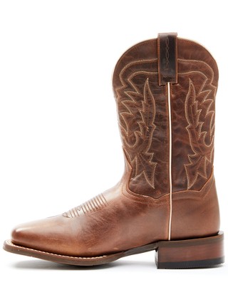 Pre-owned Dan Post Men's Dark Western Performance Boot - Broad Square Toe - Dp4960