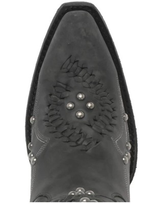 Pre-owned Lane Women's Cossette Studded Western Boot - Snip Toe - Lb0469e In Black