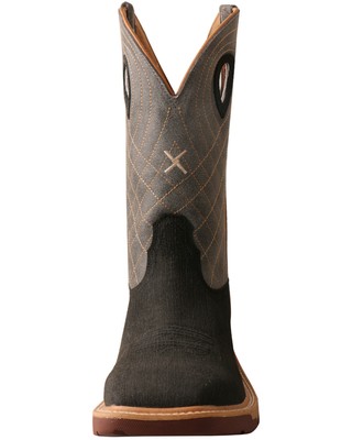 Pre-owned Twisted X Men's Cellstretch Western Work Boot - Alloy Toe - Mxba002 In Silver