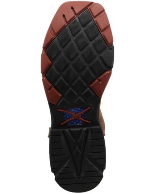 Pre-owned Twisted X Men's 12&quot; Western Work Boot - Nano Toe - Mxbnw05 10 D In Brown