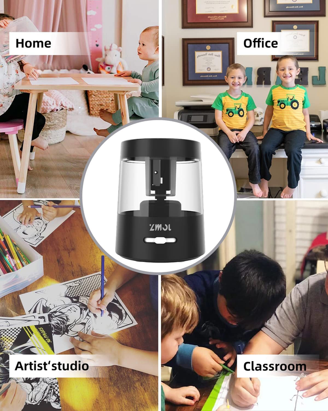 ZMOL Electric Pencil Sharpeners,Portable Small Battery Powered Pencil Sharpener
