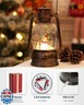 Christmas Decorations Indoor-Musical Snow Globe with 6H Timer,Snowman Cardinal Deer Lighted Scene Snow Globes Lantern USB or Battery Powered,Christmas Decorations Decor for Home