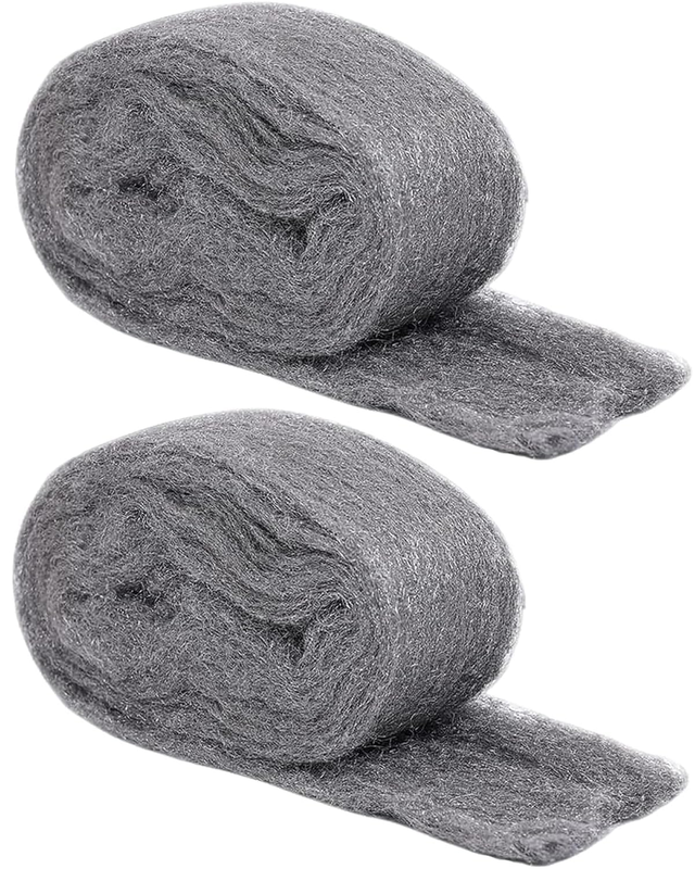 Steel Wool for Mice Control - 2 Pack of 3 in ×10Ft Steel Wool, Gap Filter for Ho