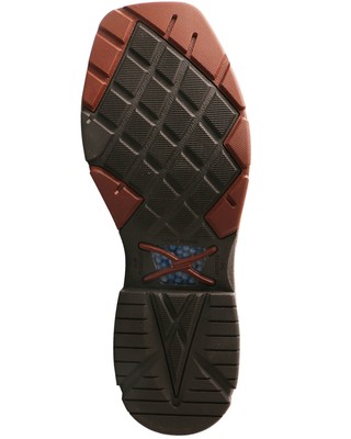 Pre-owned Twisted X Men's Cellstretch Western Work Boot - Alloy Toe - Mxba001 In Red