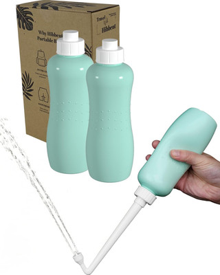 2-Pack Portable Bidet Sprayer - Handheld Travel Bidet with Extended Nozzle - 17O
