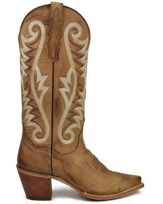 Pre-owned Dan Post Women's Magic Fashion Tall Western Boot - Snip Toe - Dp4366 In Brown