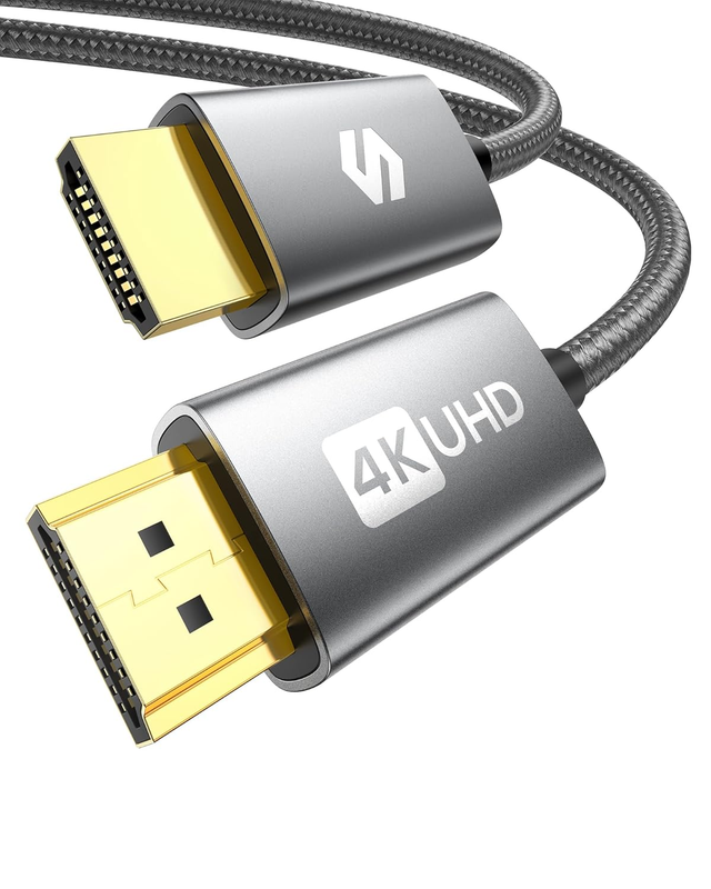 4K HDMI Cable 6.6ft, High Speed HDMI 2.0 Cables [Gold Plated, Nylon Braided] HDM