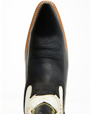 Pre-owned Twisted X Women's 12&quot; Steppin' Out Western Boot - Snip Toe - Wso0028 In Black/white