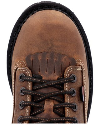 Pre-owned Georgia Boot Men's Usa Logger Waterproof Work Boot - Round Toe - Gb00538 In Brown