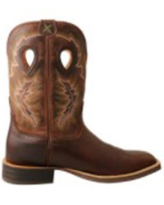 Pre-owned Twisted X Men's Ruff Stock Western Boot - Square Toe - Mrs0069 In Brown