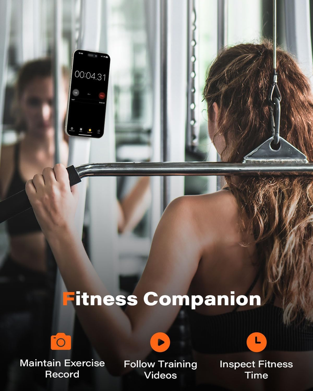 Gym Fitness Phone Mount for MagSafe - 17 N52 Strong Magnets Stable and Secure Ph