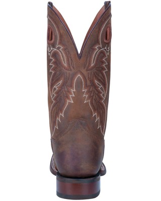 Pre-owned Dan Post Men's Abram Western Performance Boot - Broad Square Toe - Dp4562 In Brown