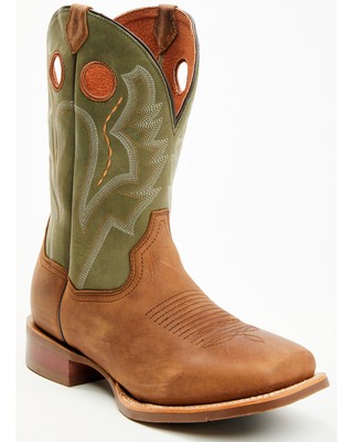 Pre-owned Dan Post Men's Leighton Performance Western Boot - Broad Square Toe Brown 7 D
