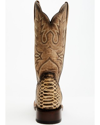 Pre-owned Dan Post Women's 12&quot; Faux Python Western Boot - Broad Square Toe - Dp4939 In Yellow