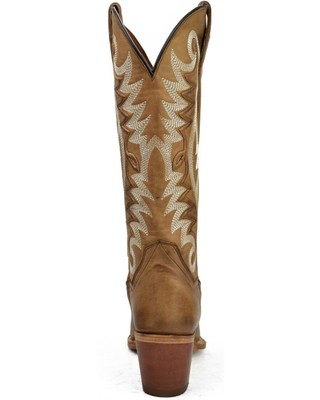 Pre-owned Dan Post Women's Magic Fashion Tall Western Boot - Snip Toe - Dp4366 In Brown