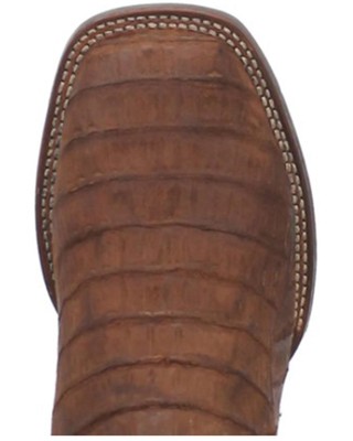 Pre-owned Dan Post Men's Caiman Mickey Western Boot - Broad Square Toe - Dp4896 In Brown
