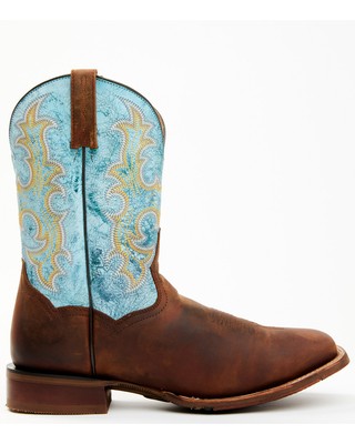 Pre-owned Dan Post Men's Performance Western Boot - Broad Square Toe - Dp80142 In Blue