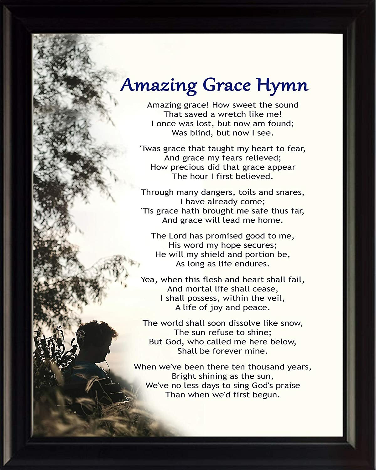 amazing-grace-hymn-how-sweet-the-poster-print-picture-or-framed-wall-art-ebay