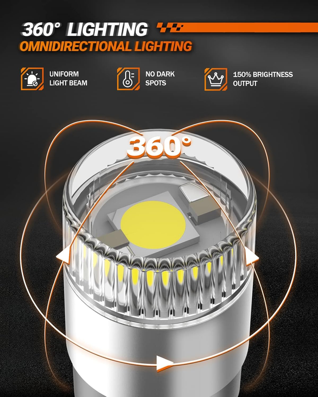 2024 Upgraded 194 T10 LED Light Bulb, 1000% Brightness 6000K White W5W 168 2825