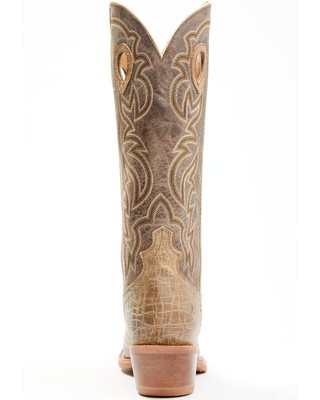 Pre-owned Twisted X Men's Buckaroo Western Boot - Broad Square Toe - Mbk0030 In Brown