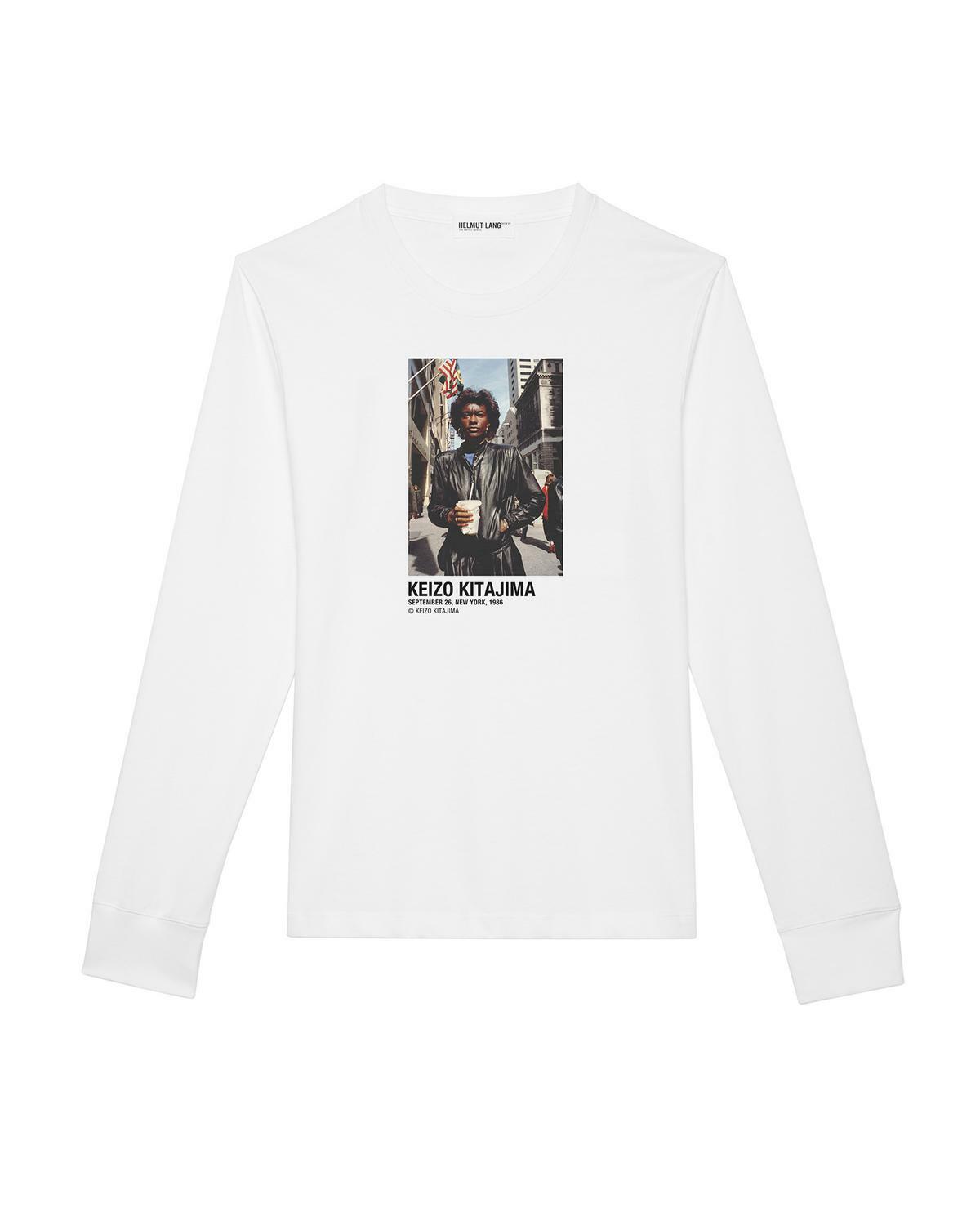 【関税込み】Helmut Lang レッド River Postcard Tシャツ Helmut Lang Embroidered Cotton Logo T-Shirt | Saks Fifth Avenue
