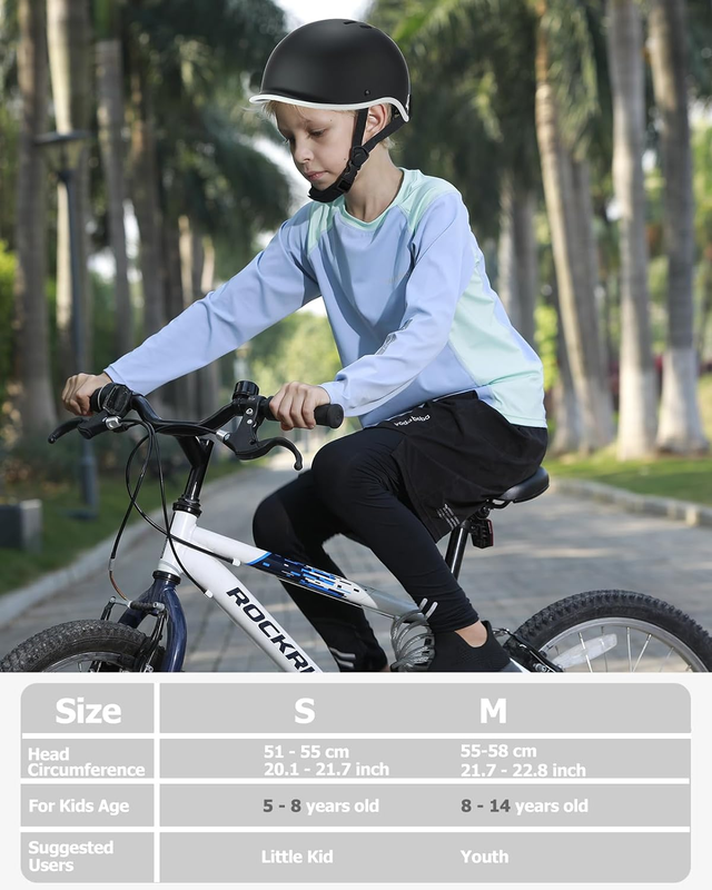 Kids Bike Helmet, 2 Size Adjustable for Children Ages 3-5-8-14 Year Old, Youth B