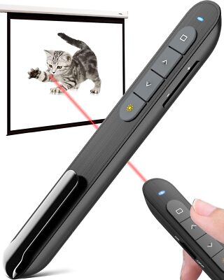 Wireless Presenter Remote Presentation Pointer Clicker with Hyperlink & Volum...