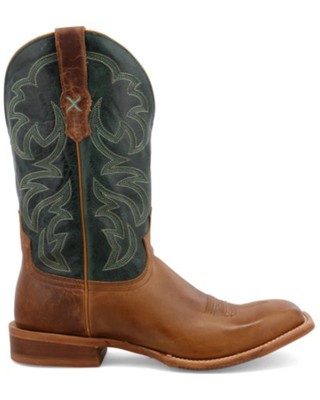 Pre-owned Twisted X Men's Rancher Western Boot - Broad Square Toe - Mral027 In Brown