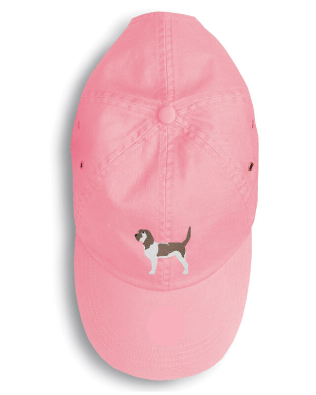 Grand Basset Griffon Vendeen Embroidered Pink Baseball Cap BB3390PK-156